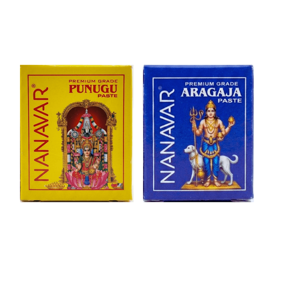 Original Punugu & Aragaja Paste (Tikka) Combo – 4g Each | A Grade image